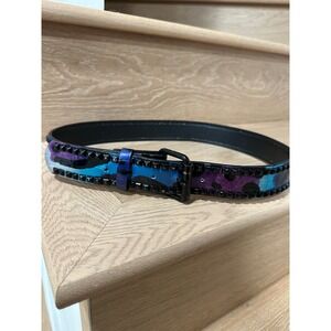 Vintage Nouie. Y2K Blue/Purple Studded Belt - Mall Goth Scene Emo